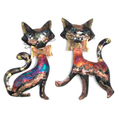 PMA-099n    Sitting Cats Set of 2 Both are the same size. 12″ x 7″